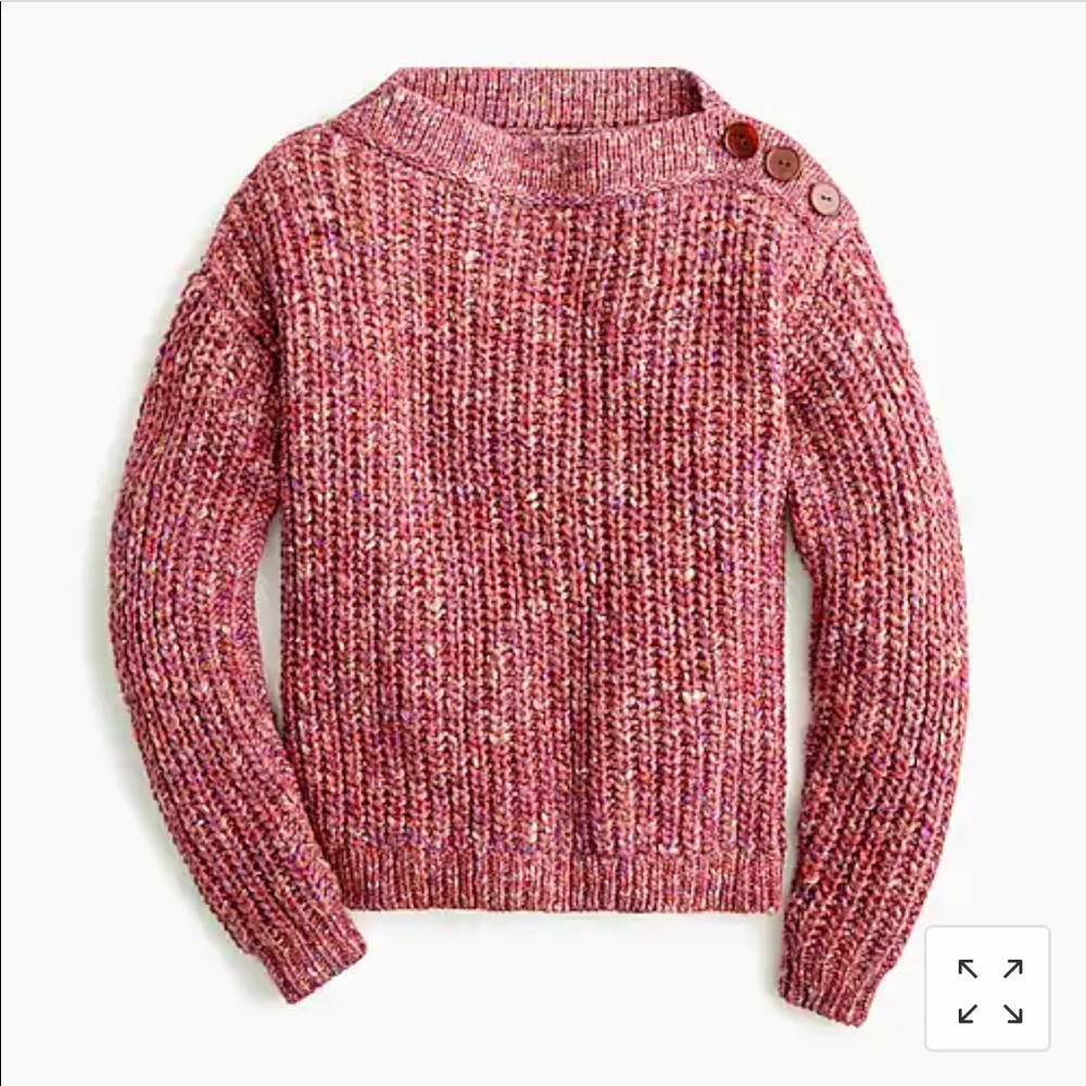 J.Crew Button-Detail Chunky Knit Pullover - Picture 2 of 10